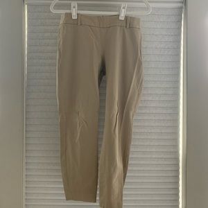 J. Crew City Minnie Khaki Ankle Pants